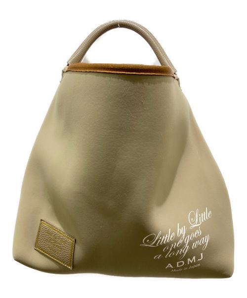 A.D.M.J.（エーディーエムジェイ）A.D.M.J. (エーディーエムジェイ) ハンドバッグ ベージュの古着・服飾アイテム