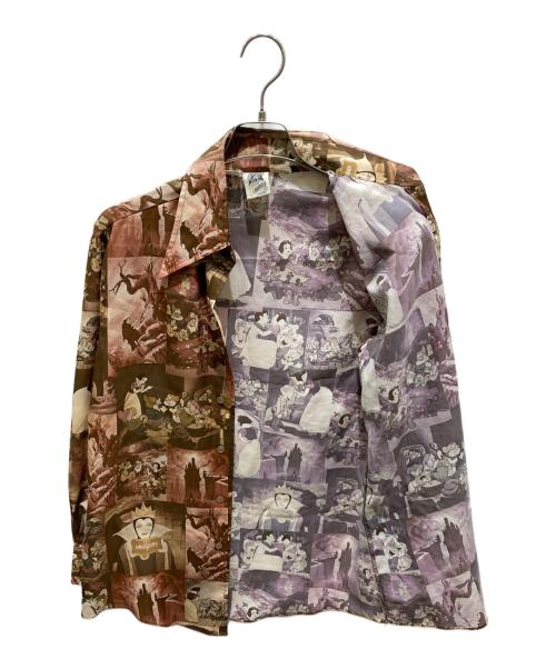 KENNINGTON（ケニントン）KENNINGTON (ケニントン) 総柄シャツ ブラウン サイズ:記載無しの為実寸参照の古着・服飾アイテム