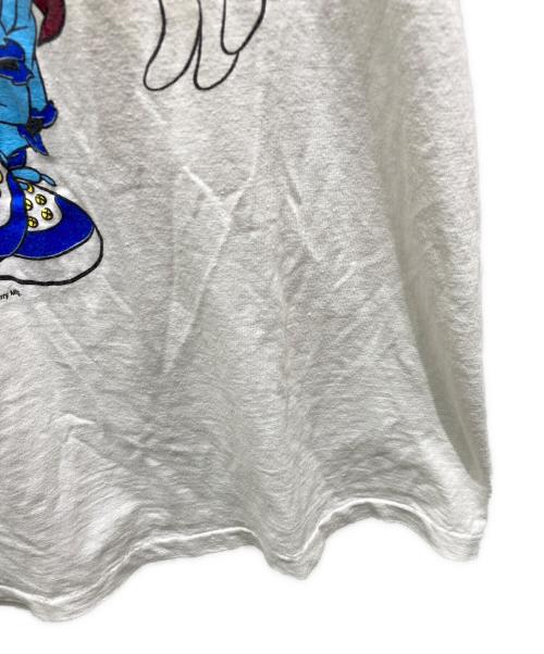 USED（ユーズド）USED (ユーズド) 半袖Tシャツ ホワイト サイズ:記載無しの為実寸参照の古着・服飾アイテム