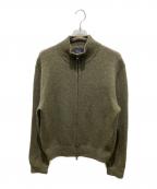 POLO RALPH LAURENポロ・ラルフローレン）の古着「エルボーパッチラムウールドライバーズニット」｜オリーブ