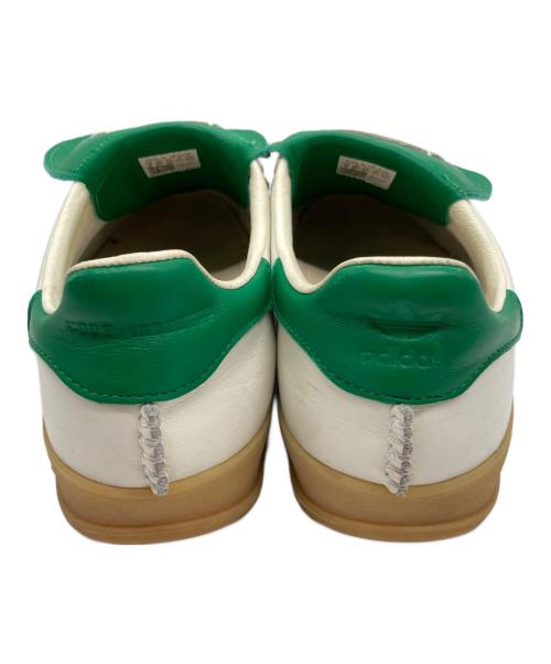 adidas（アディダス）adidas (アディダス) FOOT INDUSTRY (フットインダストリー) GAZELLE INDOOR グリーン×アイボリー サイズ:27の古着・服飾アイテム
