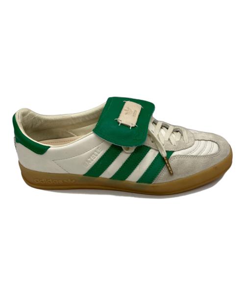 adidas（アディダス）adidas (アディダス) FOOT INDUSTRY (フットインダストリー) GAZELLE INDOOR グリーン×アイボリー サイズ:27の古着・服飾アイテム