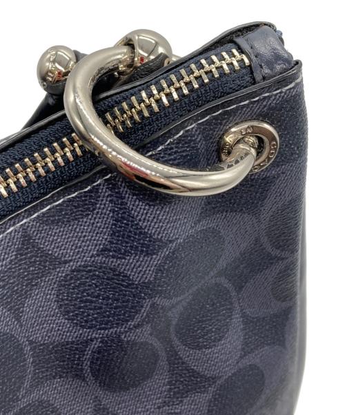 COACH（コーチ）COACH (コーチ) シグネチャーショルダーバッグ ブルーの古着・服飾アイテム