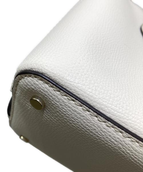 Kate Spade（ケイトスペード）Kate Spade (ケイトスペード) 2WAYショルダーバッグ アイボリーの古着・服飾アイテム