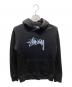 stussy（ステューシー）の古着「プルオーバーパーカー」｜ブラック