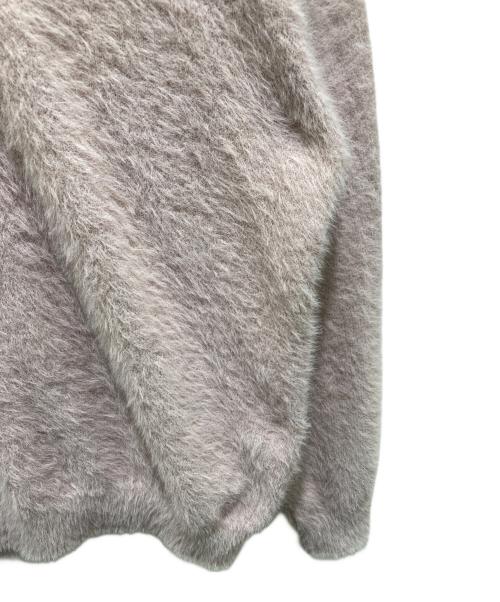 thisisneverthat（ディスイズネバーザット）thisisneverthat (ディスイズネバーザット) SCT-LOGO SHAGGY KNIT ポロ パープル サイズ:Lの古着・服飾アイテム