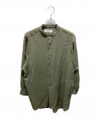 PRASTHANAプラスターナ）の古着「String Band Collar Shirt」｜オリーブ