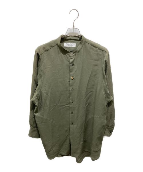 PRASTHANA（プラスターナ）PRASTHANA (プラスターナ) String Band Collar Shirt オリーブ サイズ:Mの古着・服飾アイテム