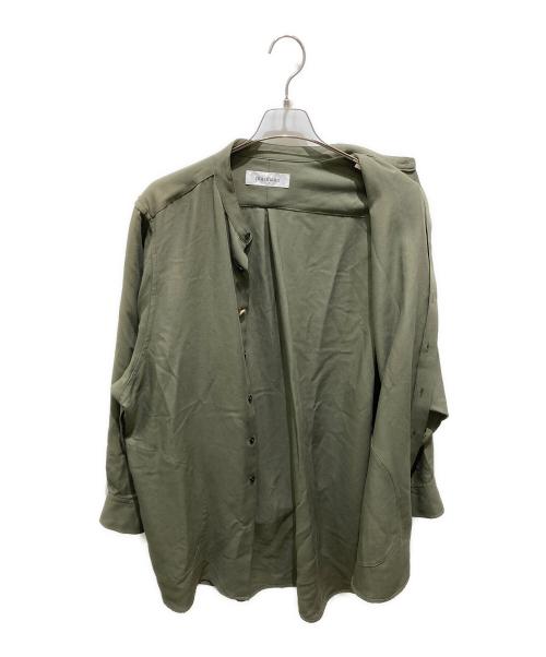 PRASTHANA（プラスターナ）PRASTHANA (プラスターナ) String Band Collar Shirt オリーブ サイズ:Mの古着・服飾アイテム