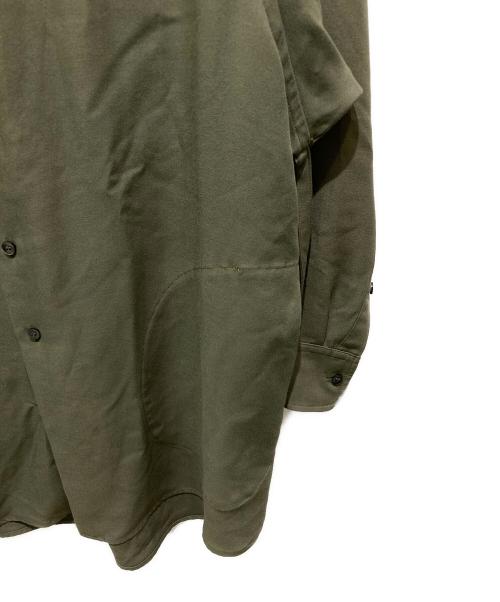 PRASTHANA（プラスターナ）PRASTHANA (プラスターナ) String Band Collar Shirt オリーブ サイズ:Mの古着・服飾アイテム