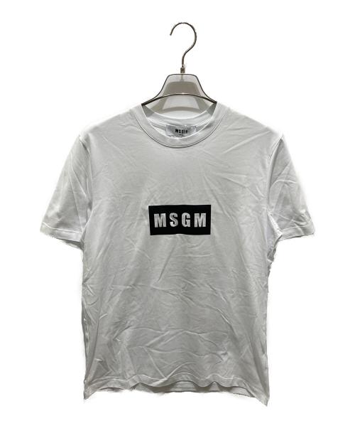 MSGM（エムエスジーエム）MSGM (エムエスジーエム) 半袖カットソー ホワイト サイズ:Sの古着・服飾アイテム