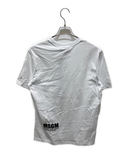 MSGM（エムエスジーエム）MSGM (エムエスジーエム) 半袖カットソー ホワイト サイズ:Sの古着・服飾アイテム