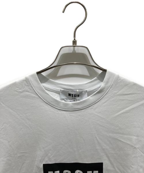 MSGM（エムエスジーエム）MSGM (エムエスジーエム) 半袖カットソー ホワイト サイズ:Sの古着・服飾アイテム