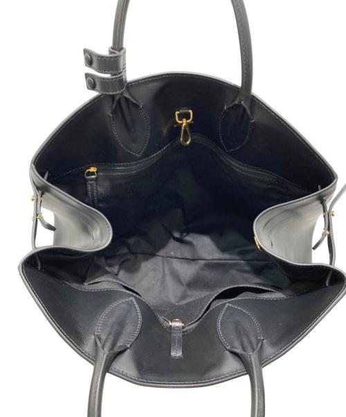 DEMELLIER（デメリエー）DEMELLIER (デメリエー) The Hudson キャンバスコンビハンドバッグ ベージュの古着・服飾アイテム