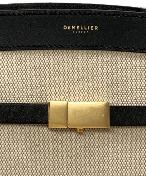 DEMELLIER（デメリエー）DEMELLIER (デメリエー) The Hudson キャンバスコンビハンドバッグ ベージュの古着・服飾アイテム