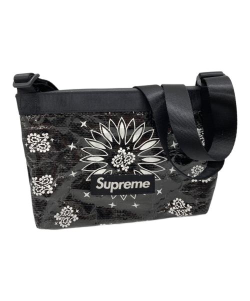SUPREME（シュプリーム）SUPREME (シュプリーム) BANDANA TRAP SIDE BAG ブラックの古着・服飾アイテム
