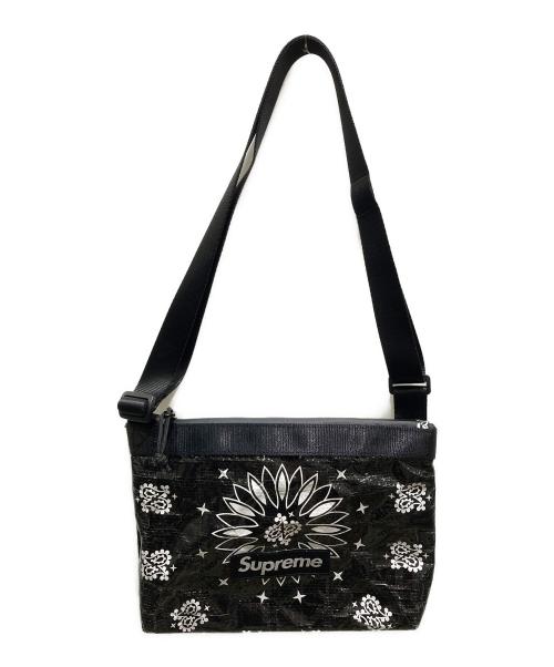 SUPREME（シュプリーム）SUPREME (シュプリーム) BANDANA TRAP SIDE BAG ブラックの古着・服飾アイテム