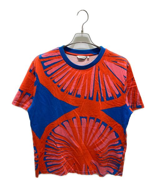 marimekko（マリメッコ）marimekko (マリメッコ) 半袖Tシャツ レッド サイズ:XLの古着・服飾アイテム