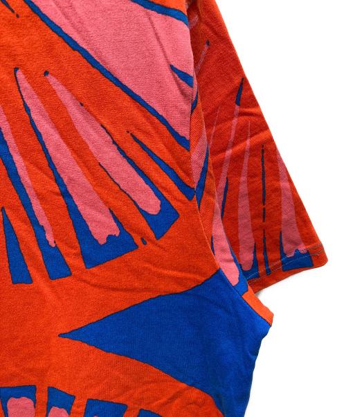 marimekko（マリメッコ）marimekko (マリメッコ) 半袖Tシャツ レッド サイズ:XLの古着・服飾アイテム