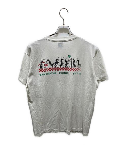SCREEN STARS BEST（スクリーンズスターズベスト）SCREEN STARS BEST (スクリーンズスターズベスト) MARANATHA PICNIC 1988 プリントTシャツ ホワイト サイズ:XLの古着・服飾アイテム
