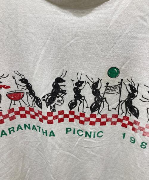 SCREEN STARS BEST（スクリーンズスターズベスト）SCREEN STARS BEST (スクリーンズスターズベスト) MARANATHA PICNIC 1988 プリントTシャツ ホワイト サイズ:XLの古着・服飾アイテム