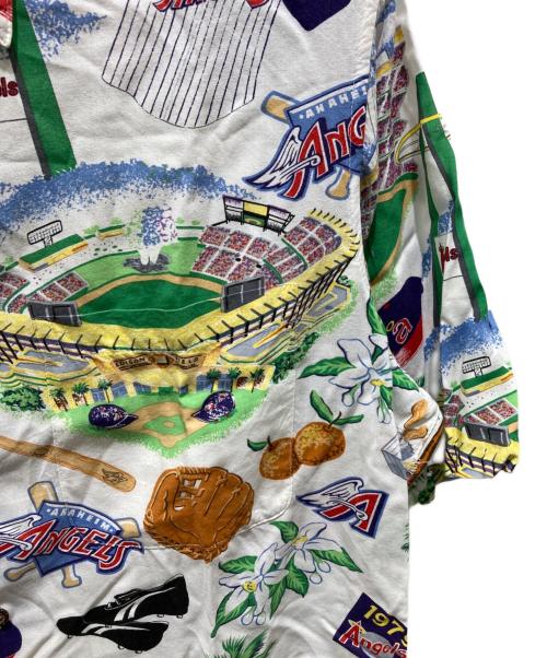 reyn spooner（レイン スプナー）reyn spooner (レイン スプナー) MLB (エムエルビー) PERFORMANCE ALOHA SHIRTS ホワイト サイズ:Sの古着・服飾アイテム