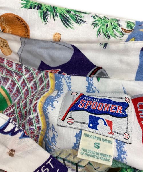 reyn spooner（レイン スプナー）reyn spooner (レイン スプナー) MLB (エムエルビー) PERFORMANCE ALOHA SHIRTS ホワイト サイズ:Sの古着・服飾アイテム
