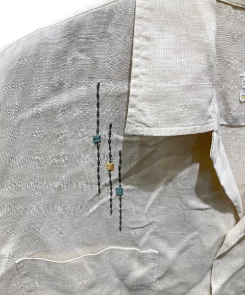 bullock's pasadena（ブロックズ パサデナ）bullock's pasadena (ブロックズ パサデナ) 開襟ヴィンテージシャツ ベージュ サイズ:Lの古着・服飾アイテム