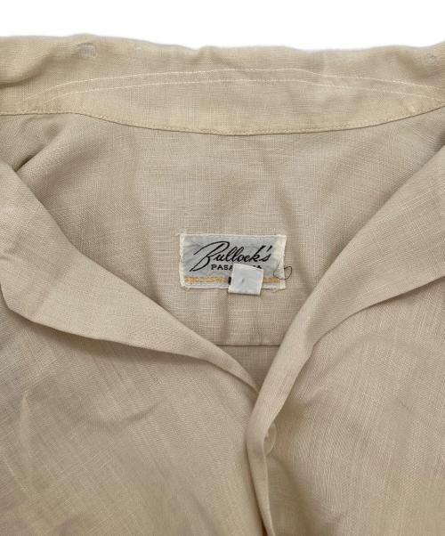 bullock's pasadena（ブロックズ パサデナ）bullock's pasadena (ブロックズ パサデナ) 開襟ヴィンテージシャツ ベージュ サイズ:Lの古着・服飾アイテム