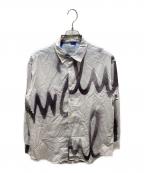 PAUL SMITHポールスミス）の古着「Smith Spray Logo shirt」｜アイボリー