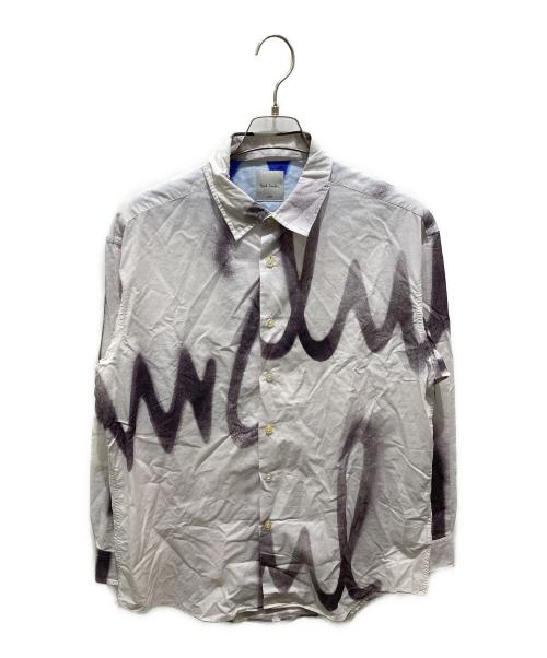 PAUL SMITH（ポールスミス）PAUL SMITH (ポールスミス) Smith Spray Logo shirt アイボリー サイズ:Lの古着・服飾アイテム