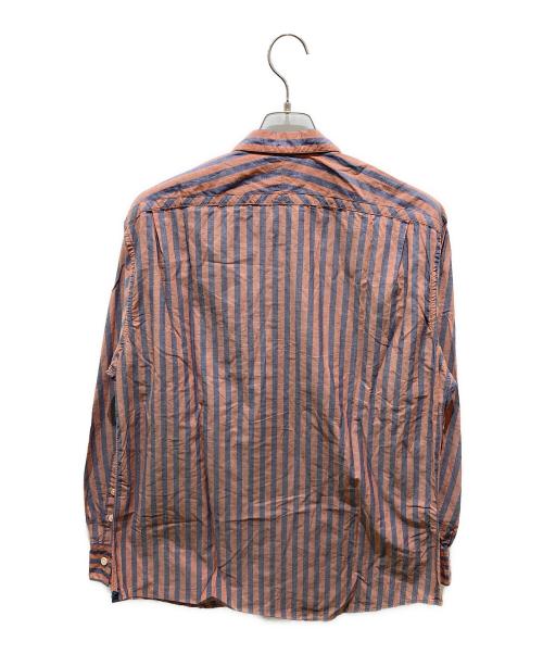 PAUL SMITH（ポールスミス）PAUL SMITH (ポールスミス) ストライプシャツ ブラウン サイズ:XLの古着・服飾アイテム