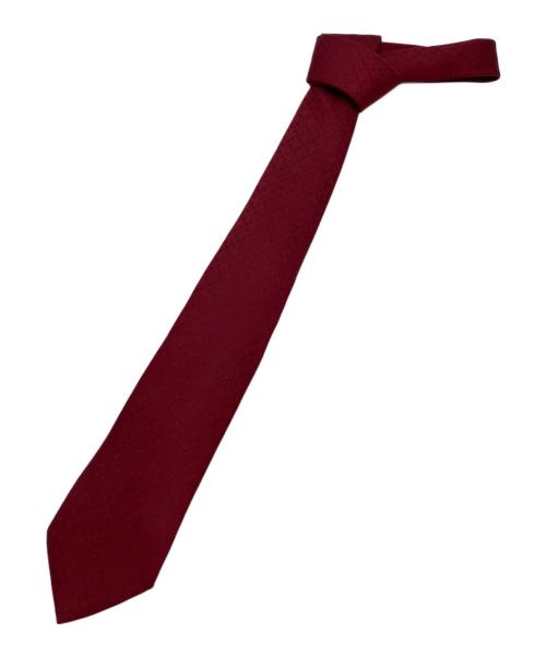 HERMES（エルメス）HERMES (エルメス) シルクネクタイ レッド サイズ:記載無しの為実寸参照の古着・服飾アイテム