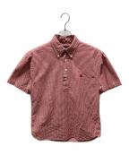 BROOKS BROTHERSブルックスブラザーズ）の古着「プルオーバーチェックシャツ」｜レッド