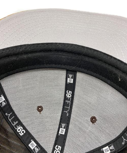 New Era（ニューエラ）New Era (ニューエラ) SUPREME (シュプリーム) Metallic Plaid S Logo ブラウン サイズ: 7 3/8の古着・服飾アイテム