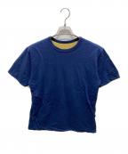 good onグッドオン）の古着「リバーシブルカットソー」｜イエロー×ネイビー