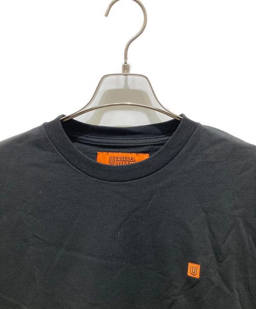 UNIVERSAL OVERALL（ユニバーサルオーバーオール）UNIVERSAL OVERALL (ユニバーサルオーバーオール) 切替半袖カットソー ブラック サイズ:Mの古着・服飾アイテム