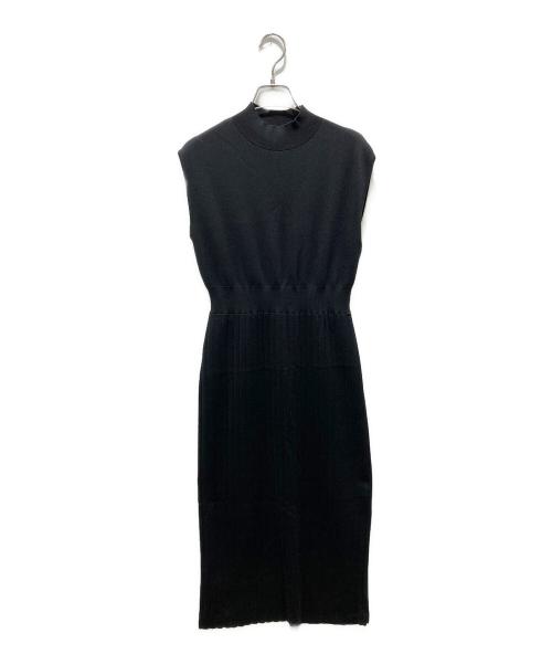 Diagram（ダイアグラム）Diagram (ダイアグラム) ポンチョ付きニットワンピース ブラック サイズ:36の古着・服飾アイテム