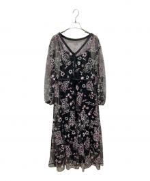 Diagram（ダイアグラム）の古着「スターチュールワンピース」｜ブラック