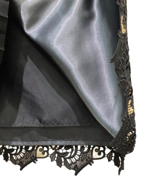 Diagram（ダイアグラム）Diagram (ダイアグラム) プリーツ切替スカート ブラック サイズ:36の古着・服飾アイテム