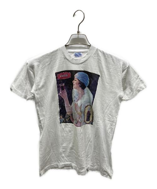 USED（ユーズド）USED (ユーズド) プリントTシャツ ホワイト サイズ:Lの古着・服飾アイテム