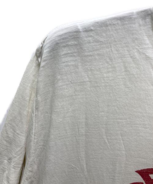 -（-）- (-) プリントTシャツ ホワイト サイズ:Mの古着・服飾アイテム