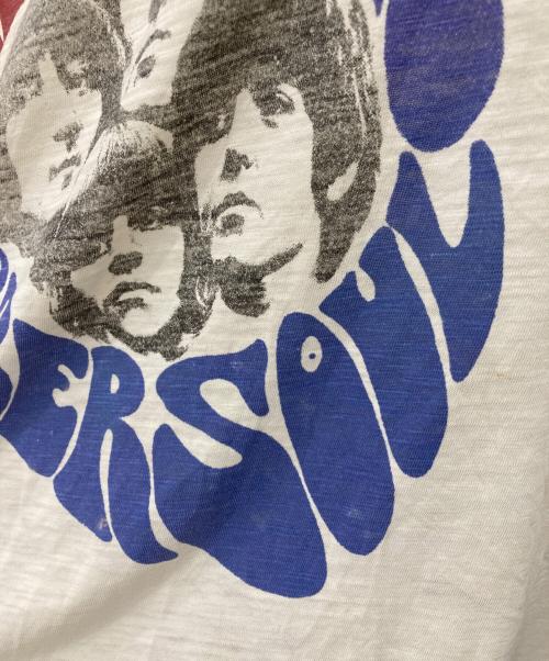 -（-）- (-) プリントTシャツ ホワイト サイズ:Mの古着・服飾アイテム