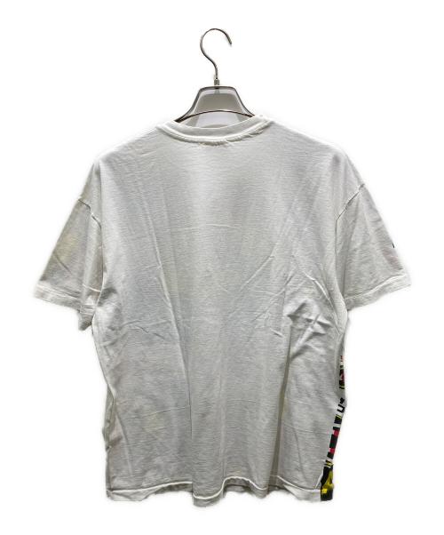 Hanes（ヘインズ）Hanes (ヘインズ) 総柄プリントTシャツ ホワイト サイズ:XLの古着・服飾アイテム