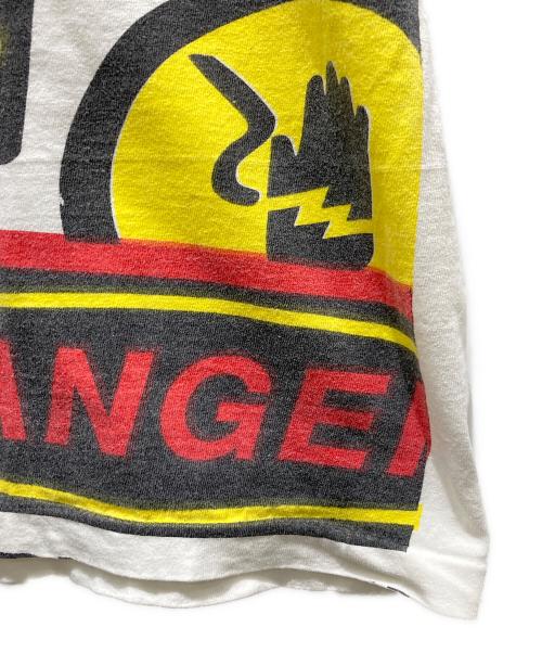 Hanes（ヘインズ）Hanes (ヘインズ) 総柄プリントTシャツ ホワイト サイズ:XLの古着・服飾アイテム