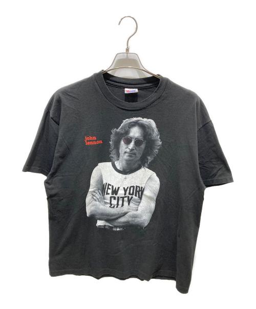 Hanes（ヘインズ）Hanes (ヘインズ) プリントTシャツ ブラック サイズ:XLの古着・服飾アイテム