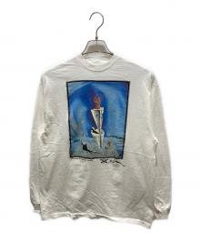 Hanes（ヘインズ）の古着「ロングスリーブカットソー」｜ホワイト