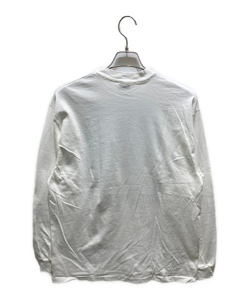 Hanes（ヘインズ）Hanes (ヘインズ) ロングスリーブカットソー ホワイト サイズ:Lの古着・服飾アイテム