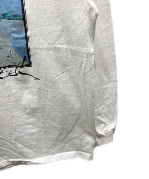 Hanes（ヘインズ）Hanes (ヘインズ) ロングスリーブカットソー ホワイト サイズ:Lの古着・服飾アイテム