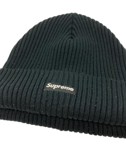 SUPREME（シュプリーム）SUPREME (シュプリーム) ニット帽 ブラックの古着・服飾アイテム